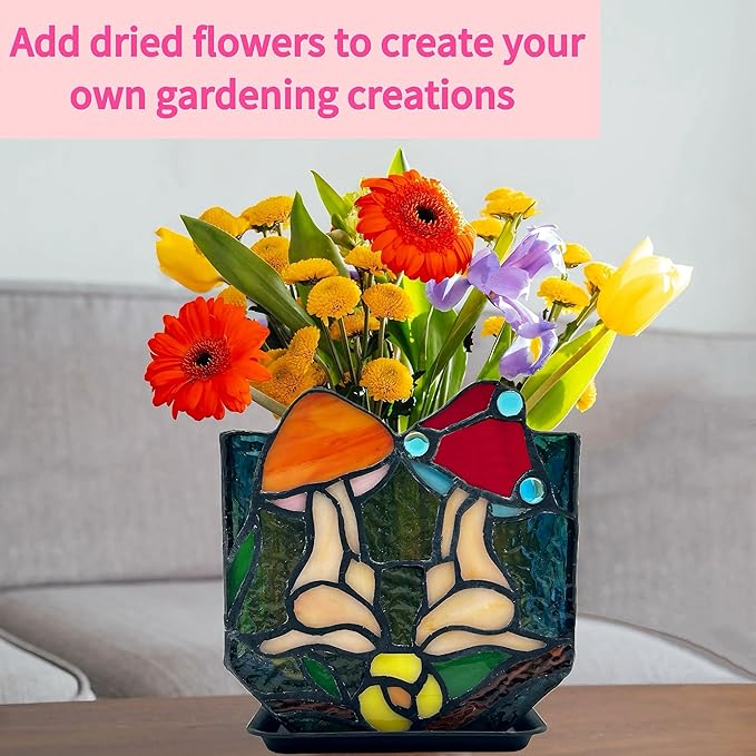 Mushroom Lady Body Plant Pots, Flower Pot - Image 6