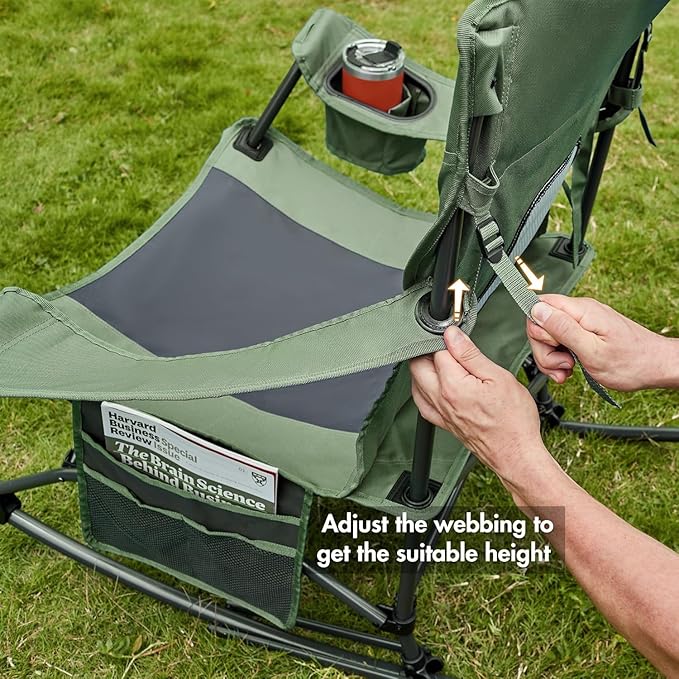Portal Outdoor Rocking Chair Camping Folding Portable Rocker - Image 5