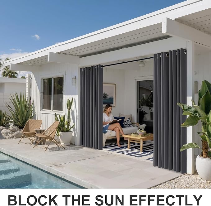 RYB HOME Pergola Curtains Outdoor - Image 2