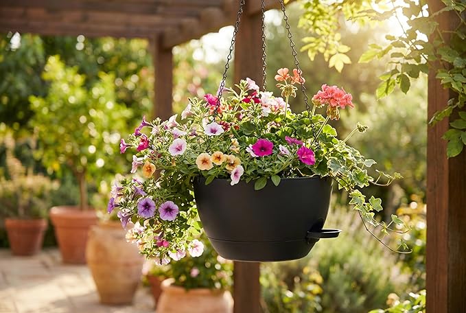 Hanging Planters, Matte Plastic Planters - Image 4
