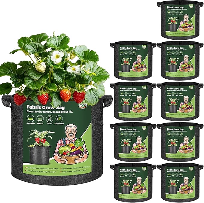 T4U 5 Gallon Grow Bags, Upgrade Grow Bags by T4U