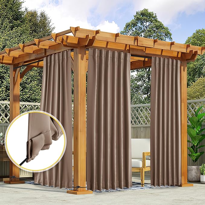 NICETOWN 2 Panels Outdoor Curtains - Image 7