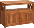 Flamaker Outdoor Storage Cabinet Weatherproof Acacia Wood Outdoor Cabinet by Flamaker