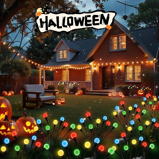 ALSO GO Solar Garden Lights, Solar Firefly Lights Outdoor 8 Pack 64 LEDs - Image 9