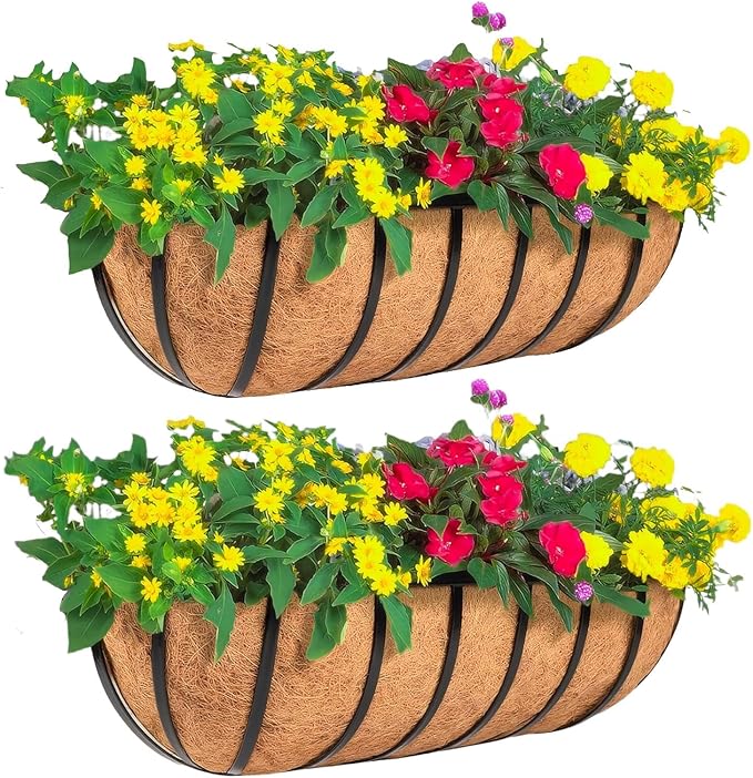 2 Pack 24" Railing Planter Window Box by Unknown