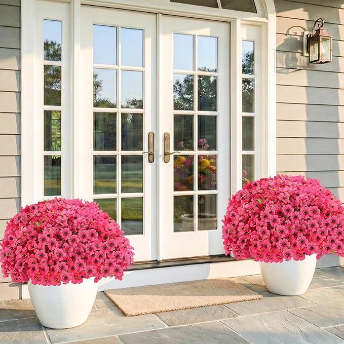 22 Bundles Artificial Flowers Outdoor Fake Plants, Faux Flowers UV Resistant - Image 8