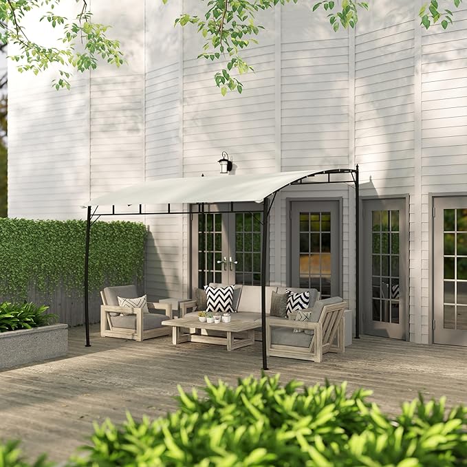 Outsunny 10' x 10' Outdoor Pergola Gazebo - Image 8