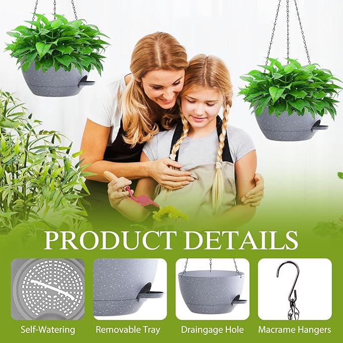 12 Inch Hanging Baskets 2 PC - Image 3