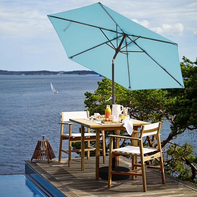 JEAREY 7.5FT Patio Umbrella Outdoor Market Umbrella - Image 4
