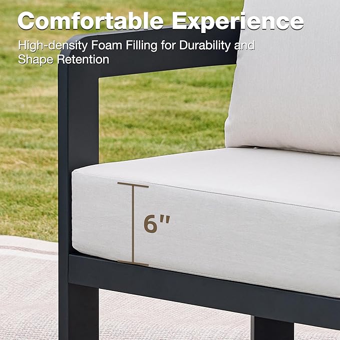 Outdoor Furniture Set, Metal Patio Conversation Set - Image 4