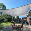 SUNLAX Sun Shade Sail 8' x 8' Silver Grey Square Canopy Sail Shade Cover UV by SUNLAX