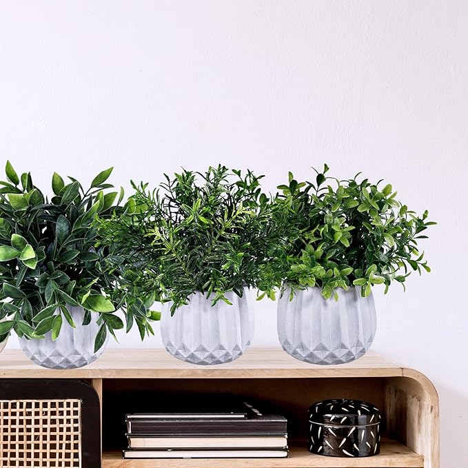 Winlyn 3 Pcs Faux Potted Plants Set - Image 8