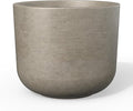Kante Round Concrete Planter, 13.2 Inch Dia Classic Style Large Plant Pot by Kante