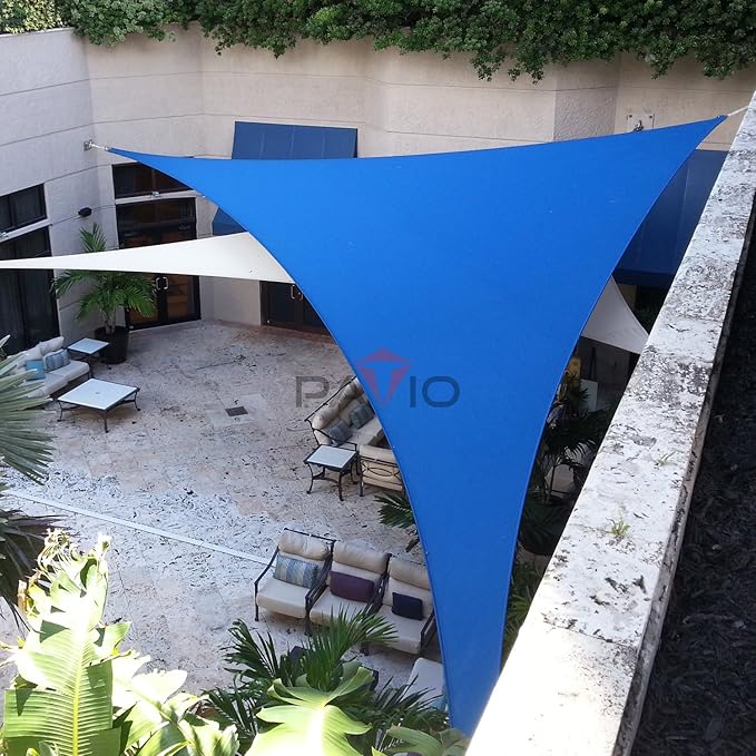 Patio Paradise 26' x 26' x 26' Sun Shade Sail Triangle Canopy Shade Cloth - Image 5