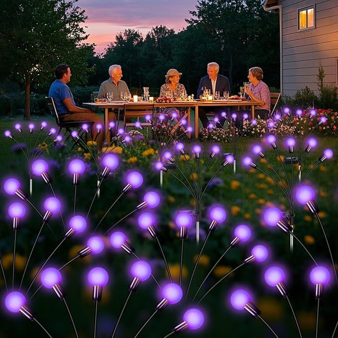 Solar Garden Lights Outdoor, Waterproof Solar Powered Lights - Image 2