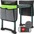Garden Kneeler and Seat Heavy Duty, Upgraded Foldable Gardening Stool by AZBestPro