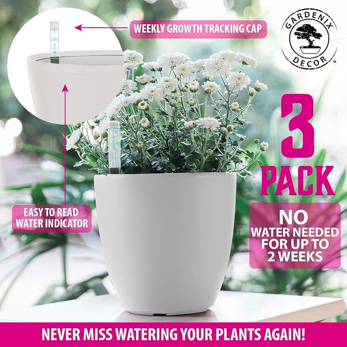 GARDENIX DECOR Self Watering Pots - Image 6