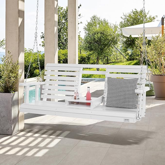 VEVOR Wooden Porch Swing 5 ft, Patio Bench Swing - Image 8