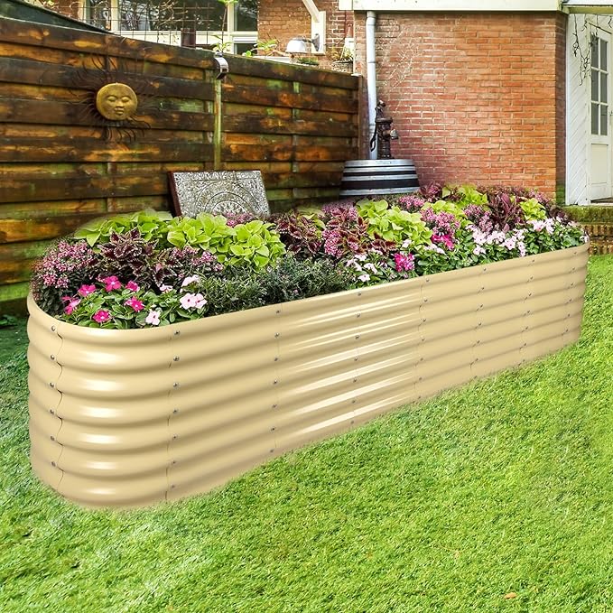 Land Guard 8×2×2ft Galvanized Raised Garden Bed Kit, Raised Garden Boxes Outdoor - Image 5