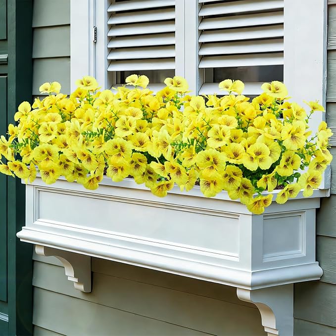 24 Bundles Artificial Pansy Flowers - Image 4