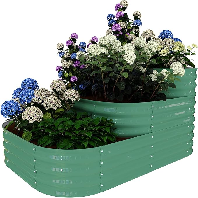 Galvanized Raised Garden Bed Kit – 61x42x31 in Outdoor Planter Box by GarveeLife
