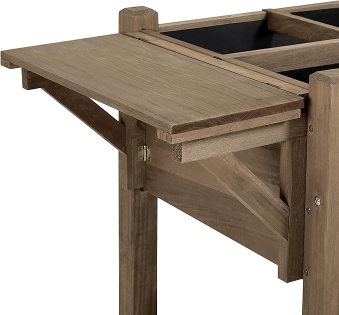 Yaheetech 49x22x32in 8 Pockets Horticulture Raised Garden Bed Elevated Wood - Image 6