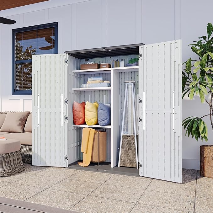 Aoxun Outdoor Resin Storage Shed - Image 5