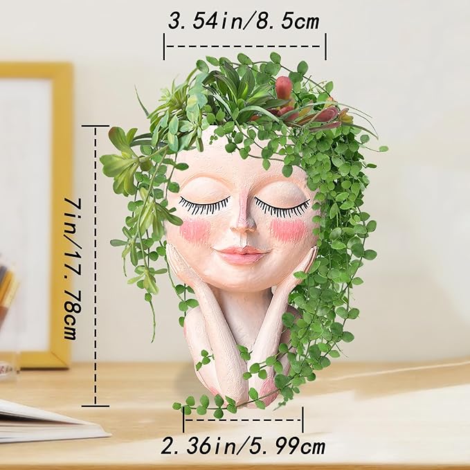 Head Planter Pot for Plants - Image 2