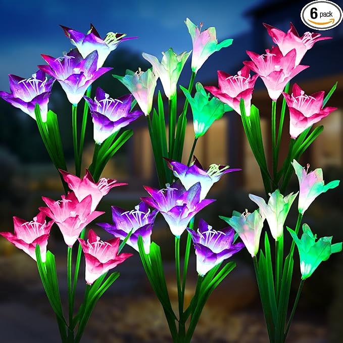 KOOPER Outdoor Solar Lights, 6 Pack Solar Garden Light by KOOPER