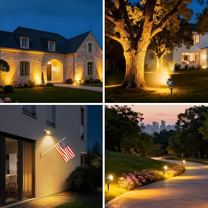 Landscape Spot Lights Outdoor, Dusk to Dawn Outdoor Lighting - Image 7