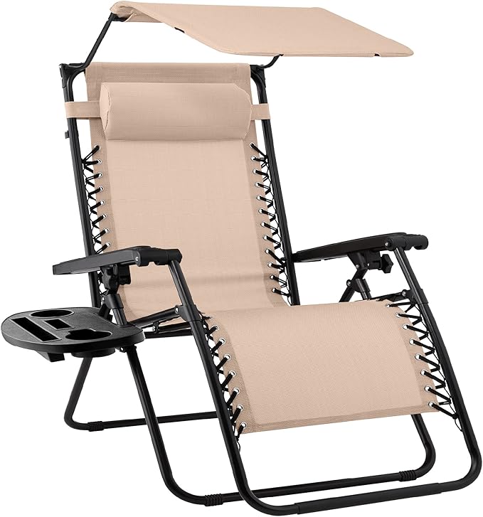 Best Choice Products Folding Zero Gravity Outdoor Recliner Patio Lounge Chair by BestChoiceProducts