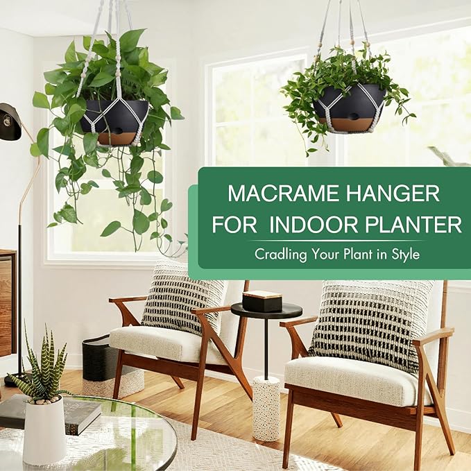 Set of 2-10 Inch Hanging Planters - Image 2