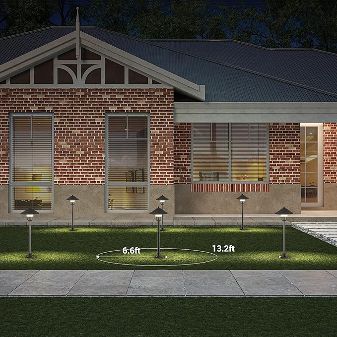 EDISHINE Low Voltage Pathway Lights, 3W 150 LM 3000K 16.5“ Tall LED Landscape - Image 5