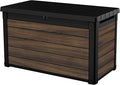Keter Rosewood 100 Gallon Resin Deck Box Organization and Storage by Keter