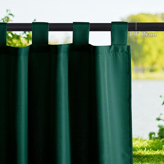 NICETOWN 2 Panels Outdoor Waterproof Curtains - Image 3