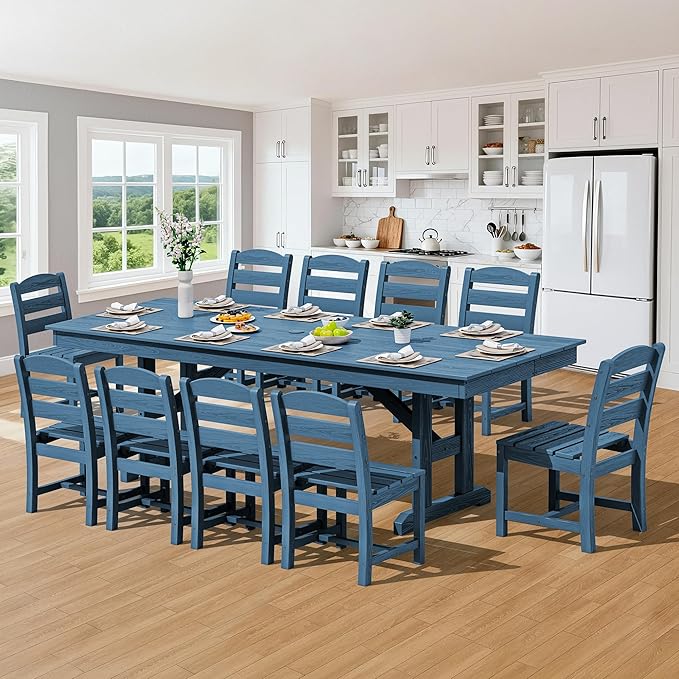 SERWALL 11 Piece Outdoor Dining Set - Image 9