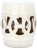 SAFAVIEH Home Collection Double Coin Cream Ceramic Indoor/ Outdoor Decorative by SAFAVIEH
