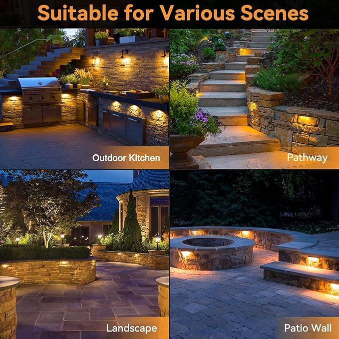 JESLED 2 Pack 7inch LED Retaining Wall Lights, 5W Landscape Lighting, LED - Image 6