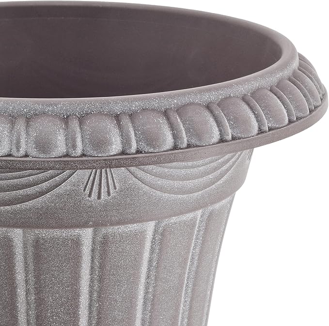 Arcadia Garden Products PL10WW Classic Traditional Plastic Urn Planter - Image 3