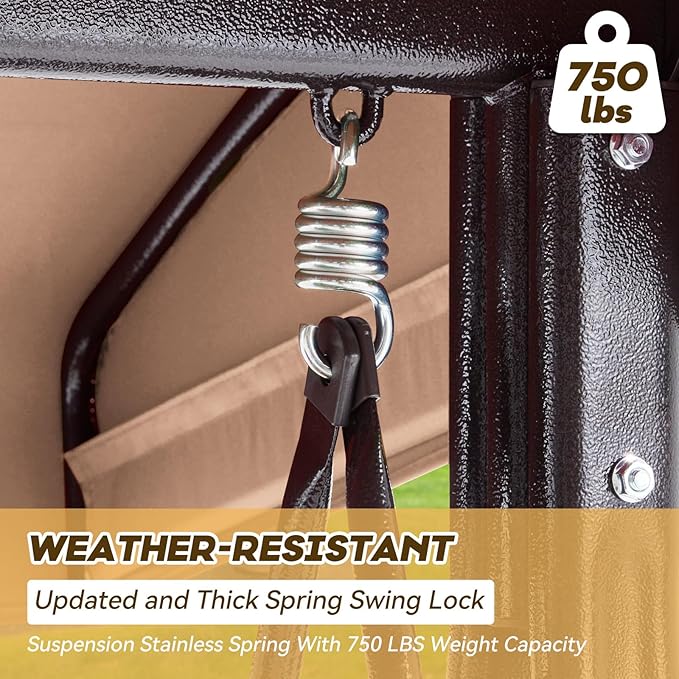 3 in 1 Outdoor Porch Swing - Image 4