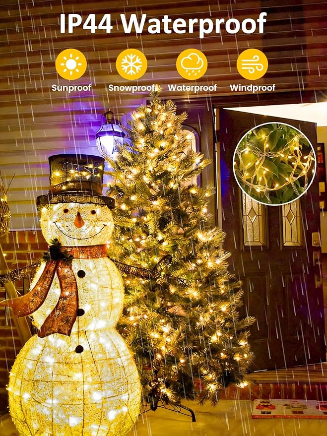Smart String Lights With Voice Control Indoor Outdoor, Dimmable 12Modes Twinkle - Image 5