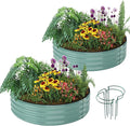Galvanized Metal Planter Raised Garden Bed Kit by ZFHgarden