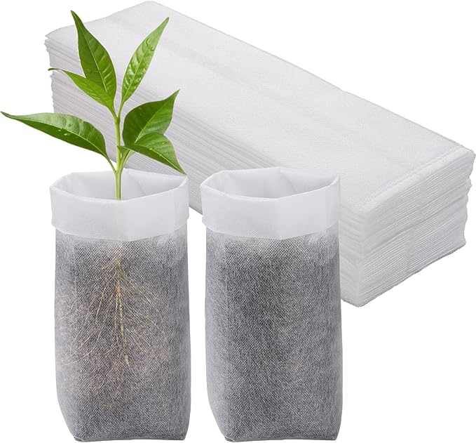 Cosweet 11.6''H Deep Nursery Grow Bags, Non-Woven Fabric Planting Pots by Cosweet
