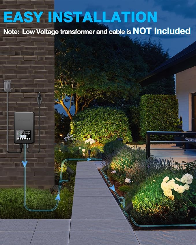 SUNVIE 6W LED Landscape Lights Low Voltage Landscape Lighting - Image 6