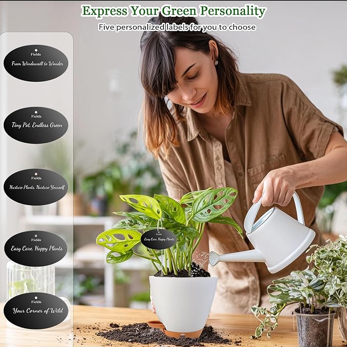 Self Watering Pots for Inoor Ourdoor Plants 8/7/6.5/6/5 Inch Plastic Planters - Image 9