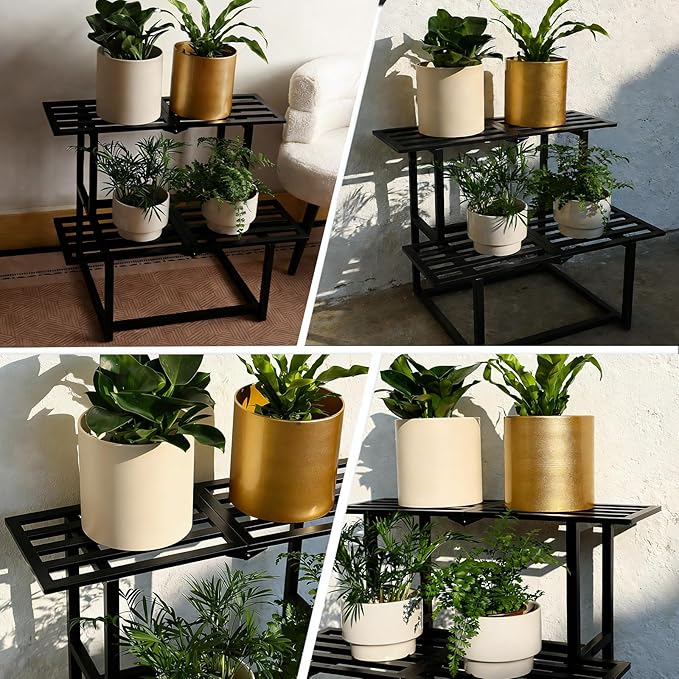 Metal Plant Stand, Foldable Heavy Duty Indoor, Window Iron Plant Shelf - Image 8