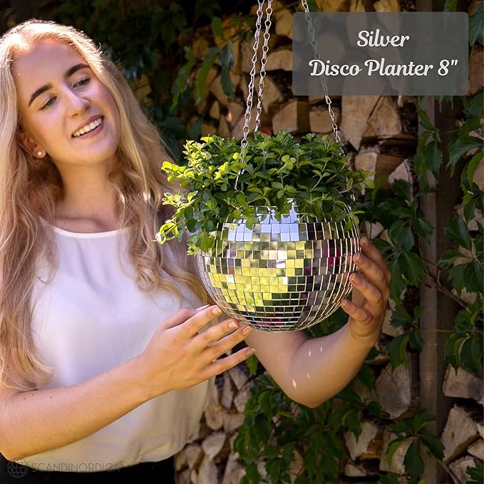 SCANDINORDICA Disco Ball Planter – Value Package: Disco Planter - Image 2