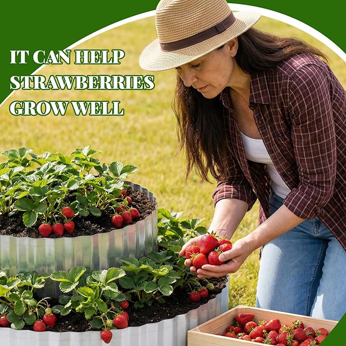 Pyramid Garden Kit, Strawberry garden Planter, 6 ft Diameter Base, Includes 3 - Image 5