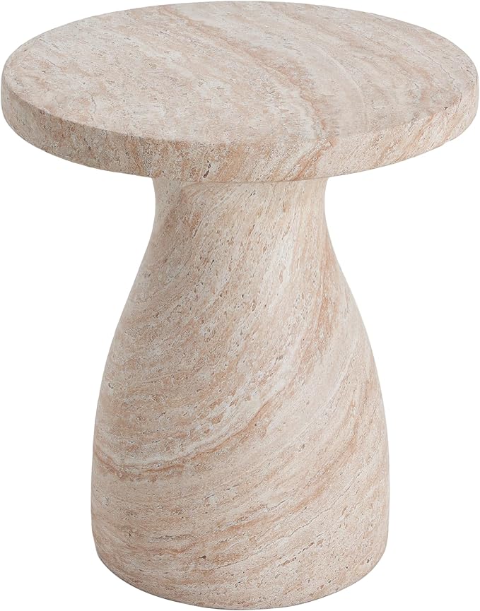 Christopher Knight Home Jayme 22.5" Indoor Outdoor Round Top Accent Side Table - Image 4