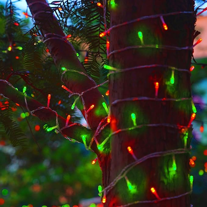 LJLNION 300 LED Christmas Lights, Extra Long 98.5FT Xmas String Lights Outdoor - Image 4